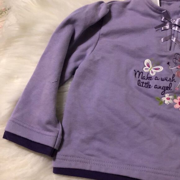 Kid Connection Purple Angel Top 24M - Picture 2 of 16